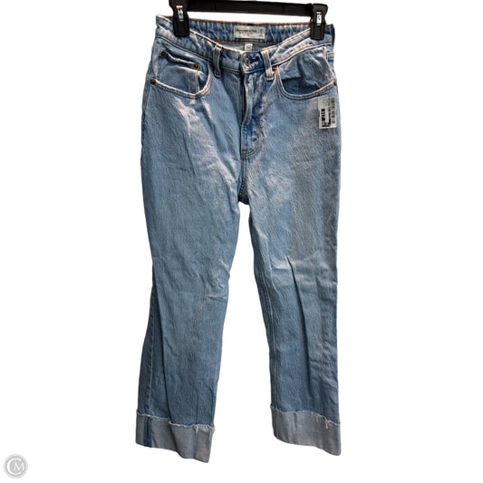 Jeans Straight By Abercrombie And Fitch In Blue Denim, Size: 4