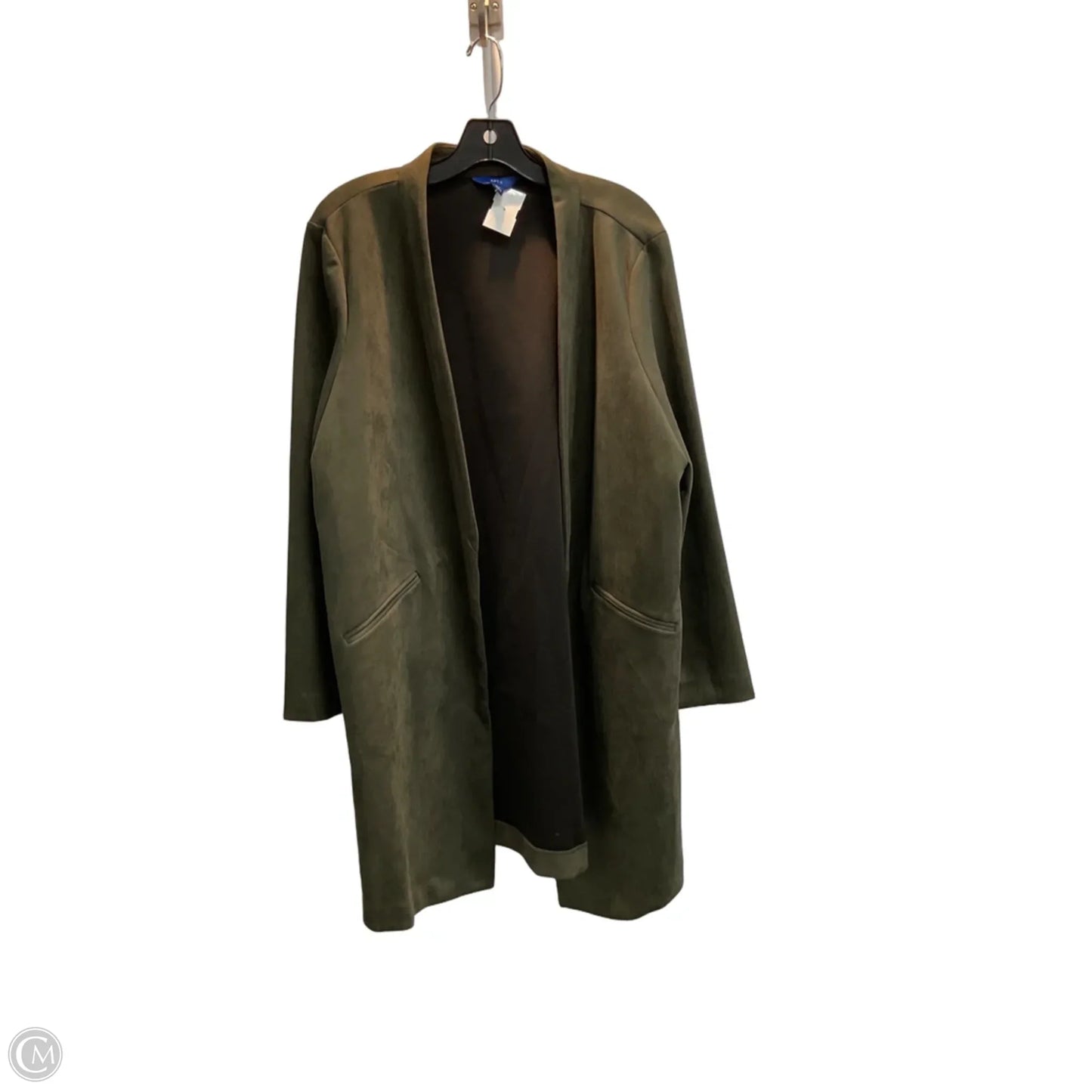 Jacket Faux Fur & Sherpa By Apt 9 In Green, Size: Xl