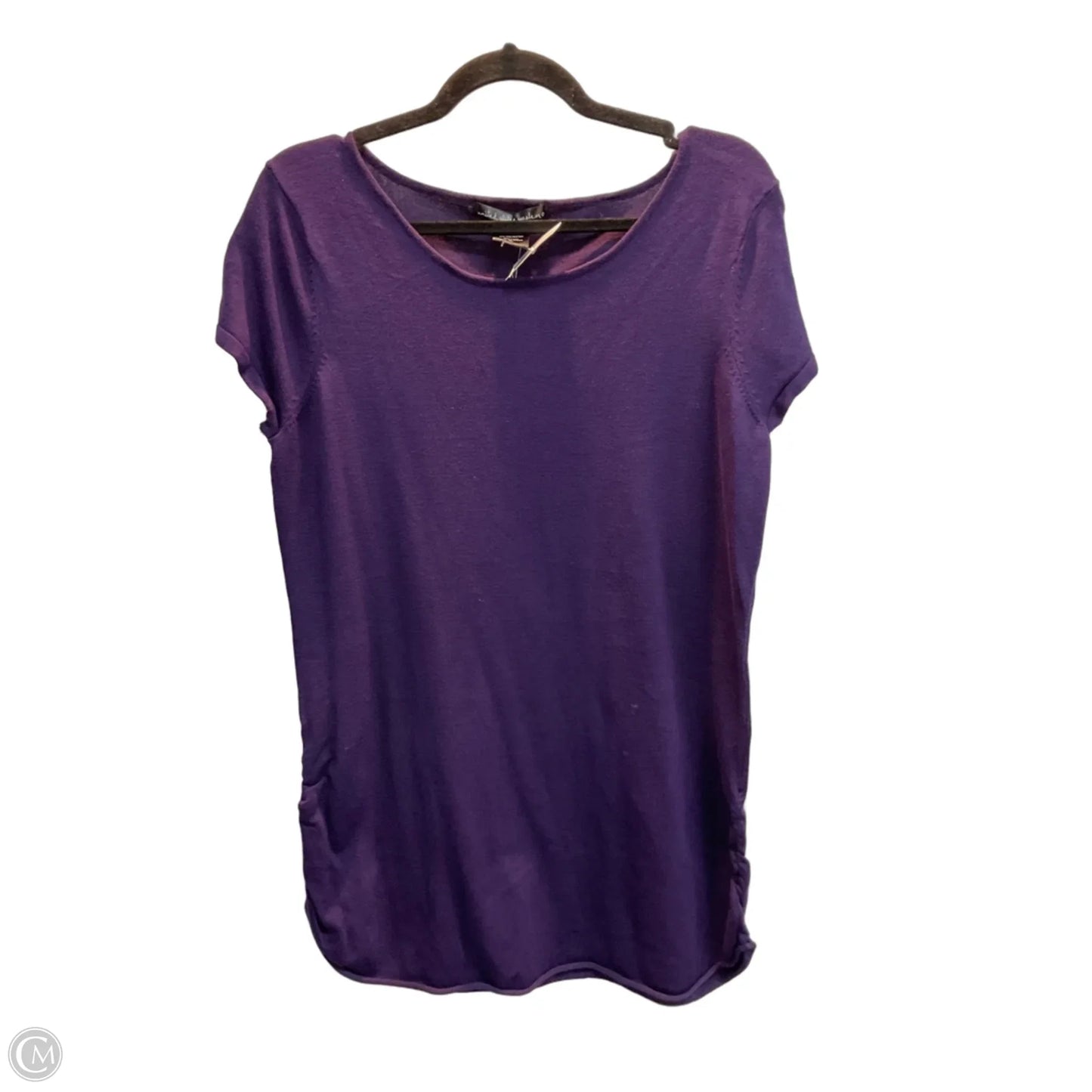 Sweater Short Sleeve By United States Sweaters In Purple, Size: Xl