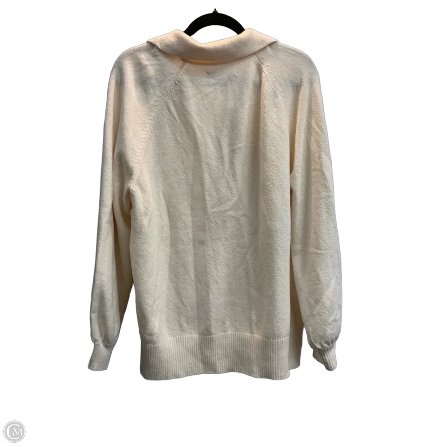 Sweater By Loft In Cream, Size: Xl