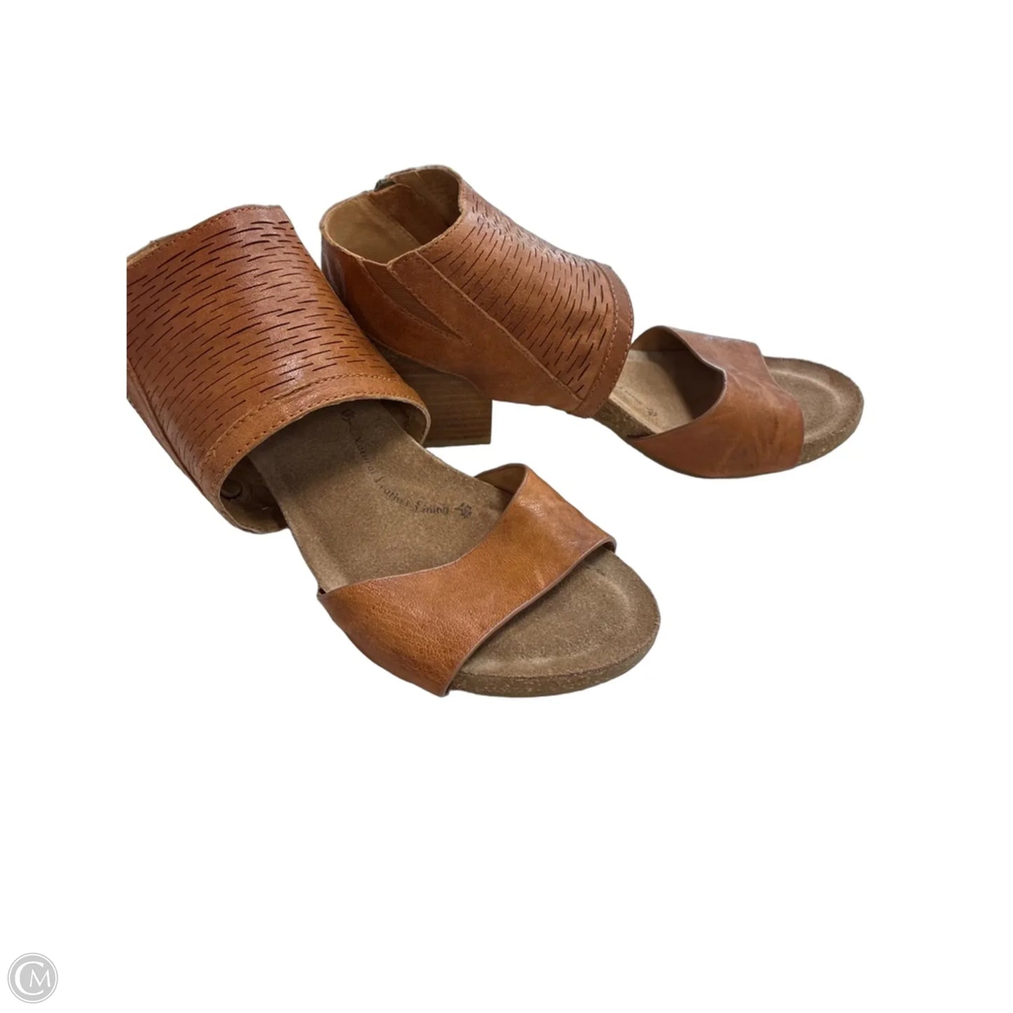Sandals Heels Block By Sofft In Tan, Size: 9