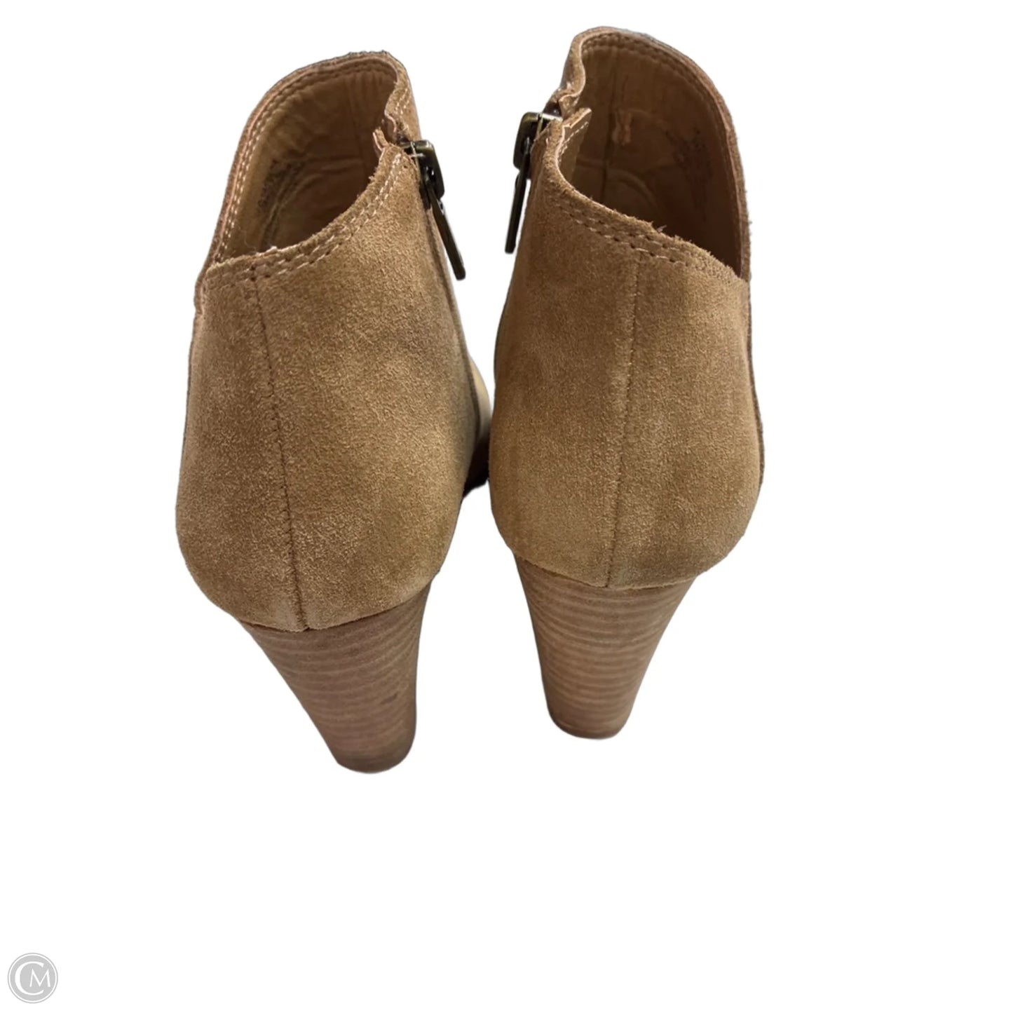 Boots Ankle Heels By Lucky Brand In Tan, Size: 7