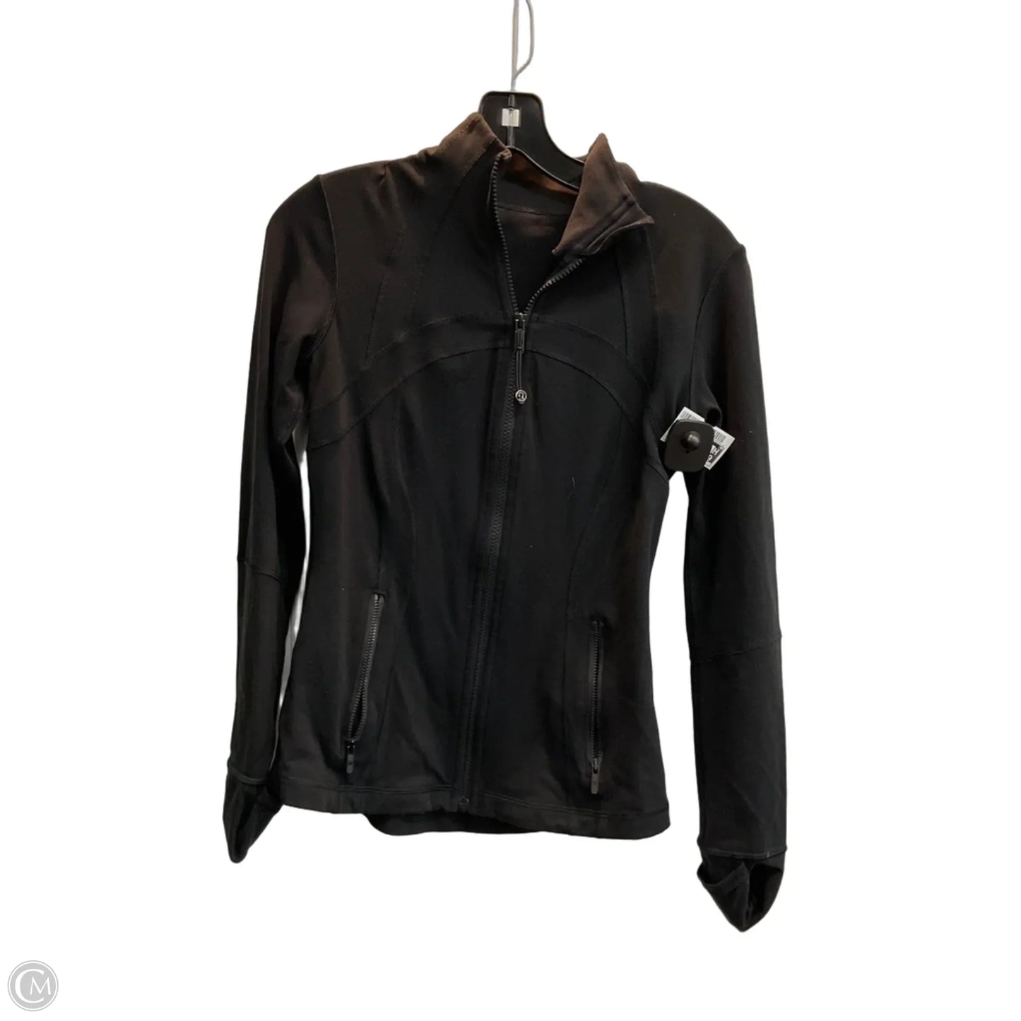 Athletic Jacket By Lululemon In Black, Size: S