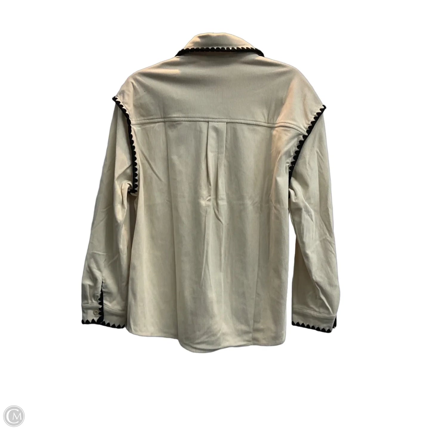Top Long Sleeve By Cider In Cream, Size: Xs