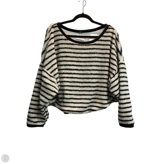 Sweatshirt Crewneck By Free People In Striped Pattern, Size: S