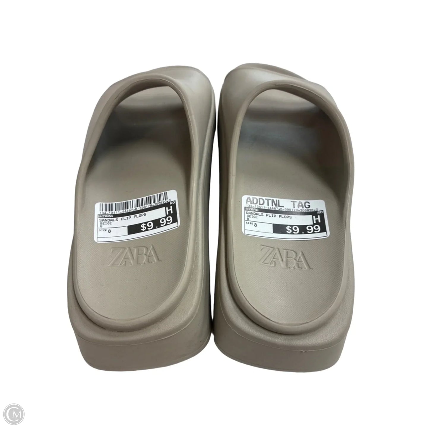 Sandals Flip Flops By Zara In Beige, Size: 8