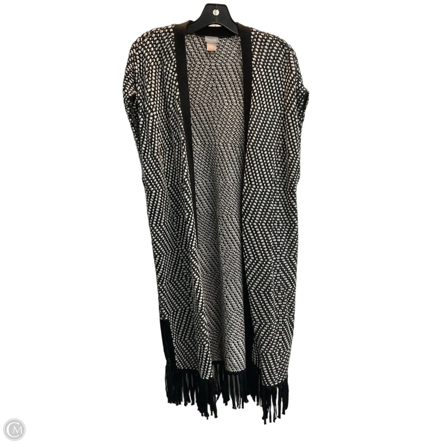 Shawl By Chicos In Black & White, Size: L
