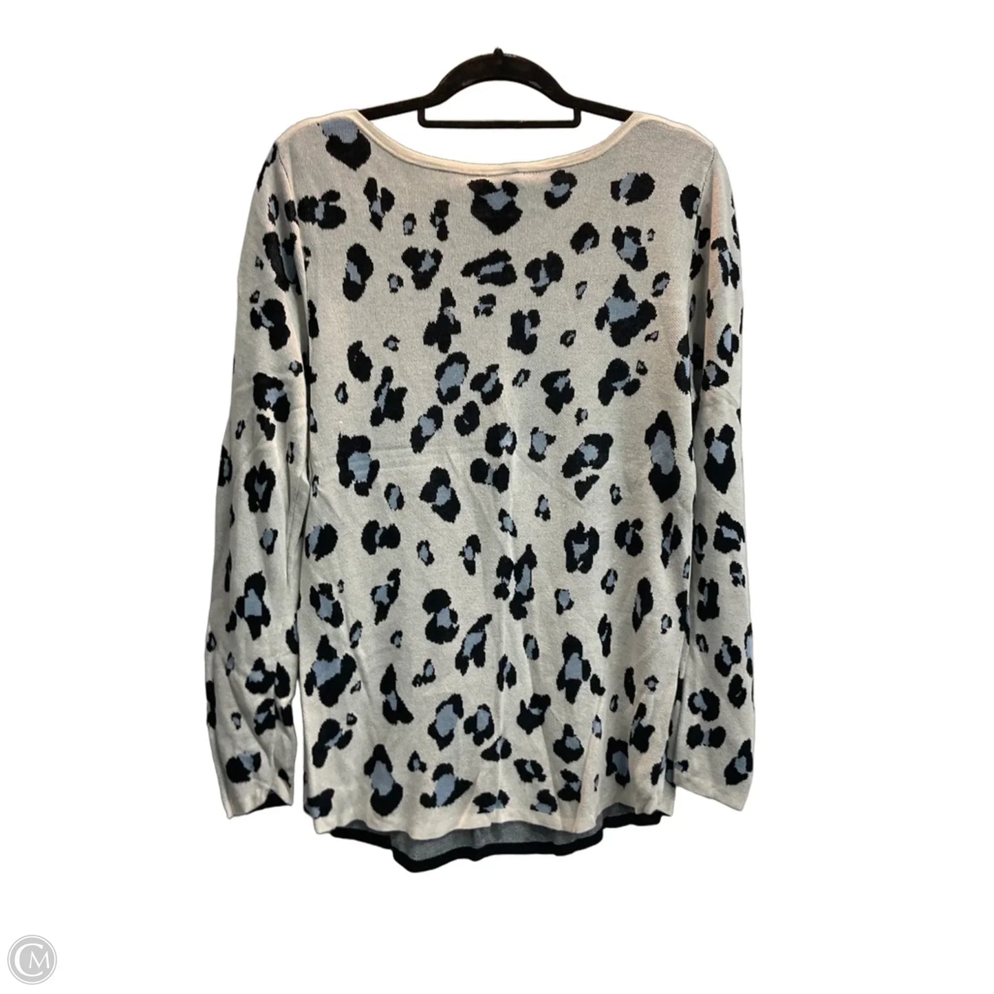 Sweater By Chicos In Leopard Print, Size: L