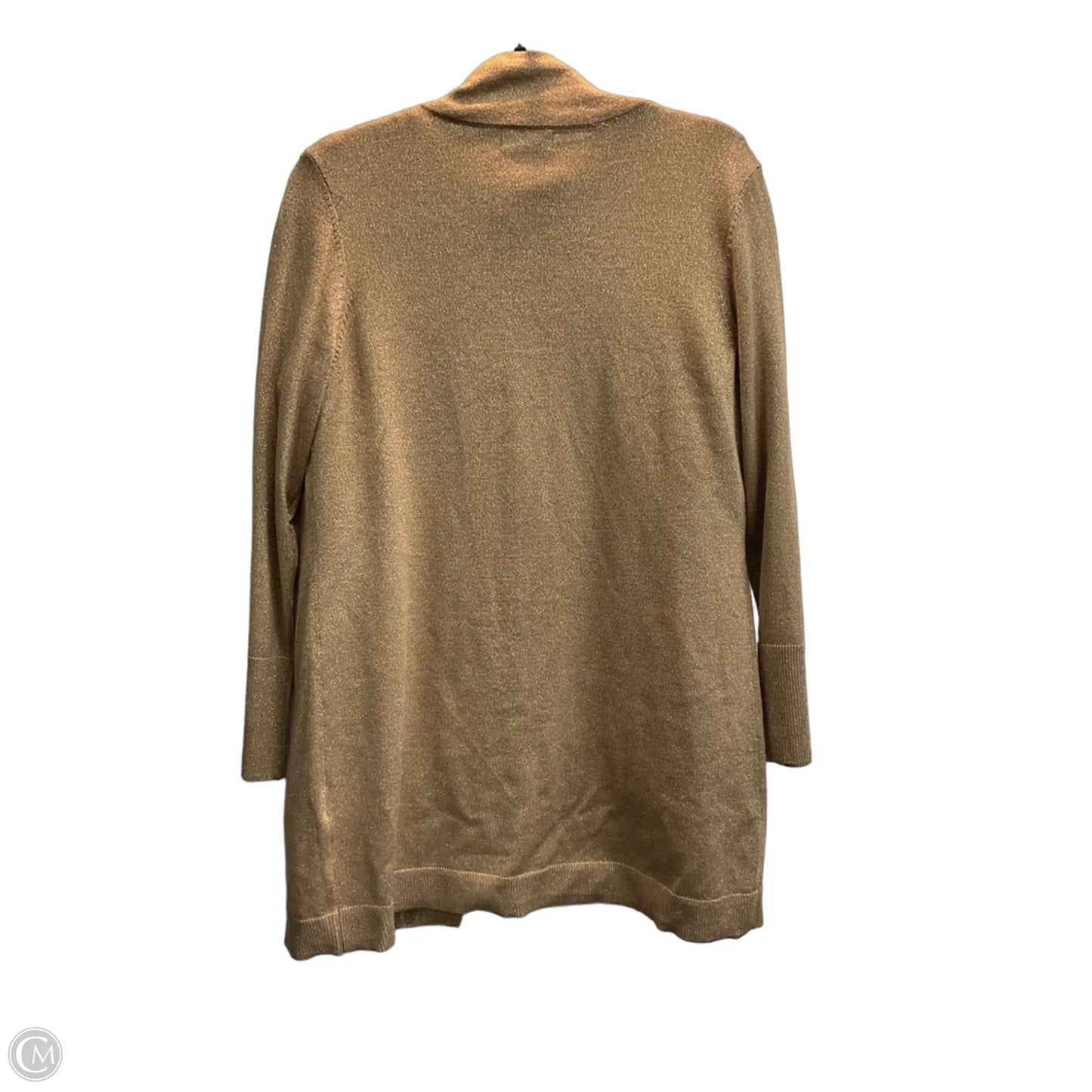 Cardigan By Jm Collections In Gold, Size: L