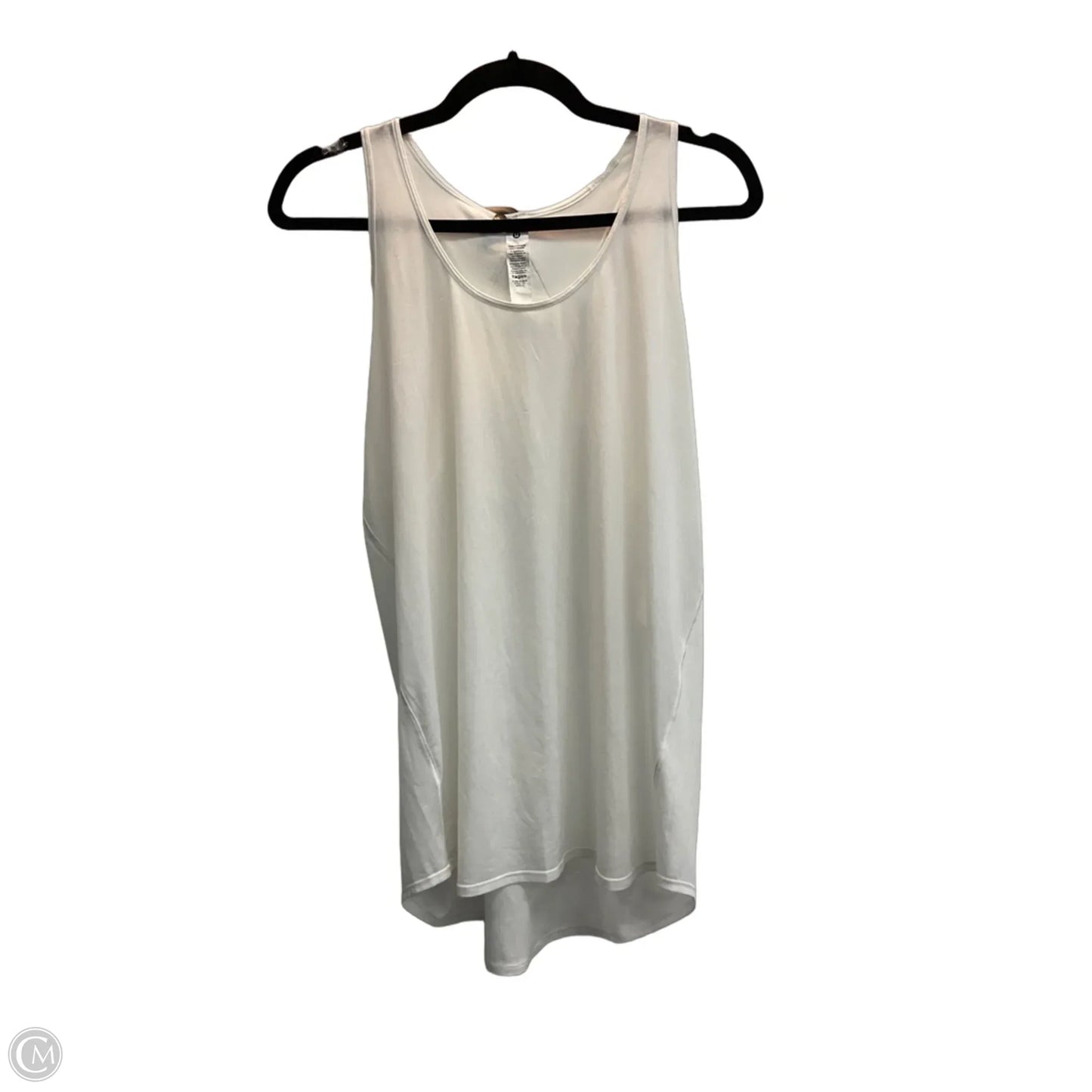 Athletic Tank Top By Lululemon In White, Size: S