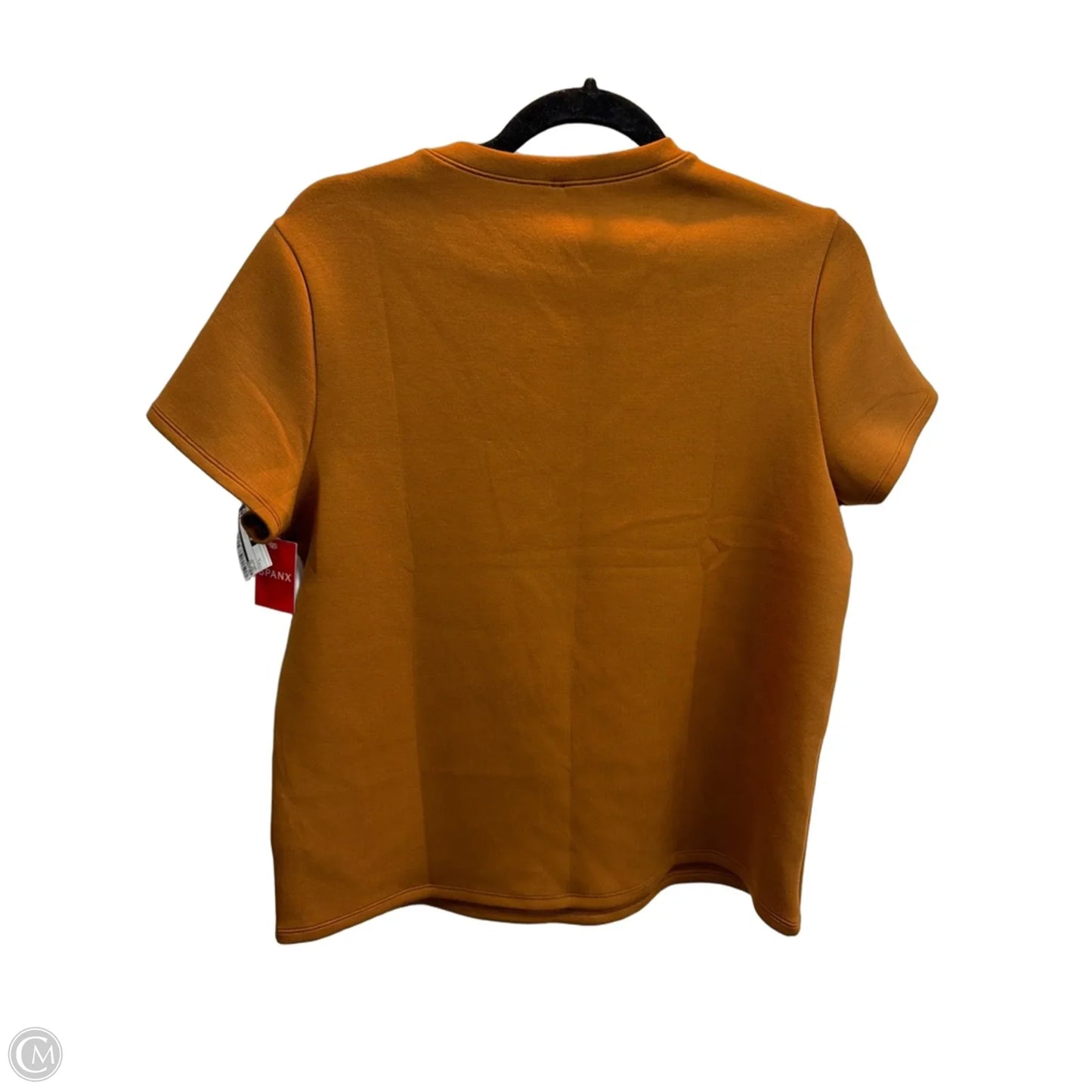 Top Short Sleeve By Spanx In Bronze, Size: L