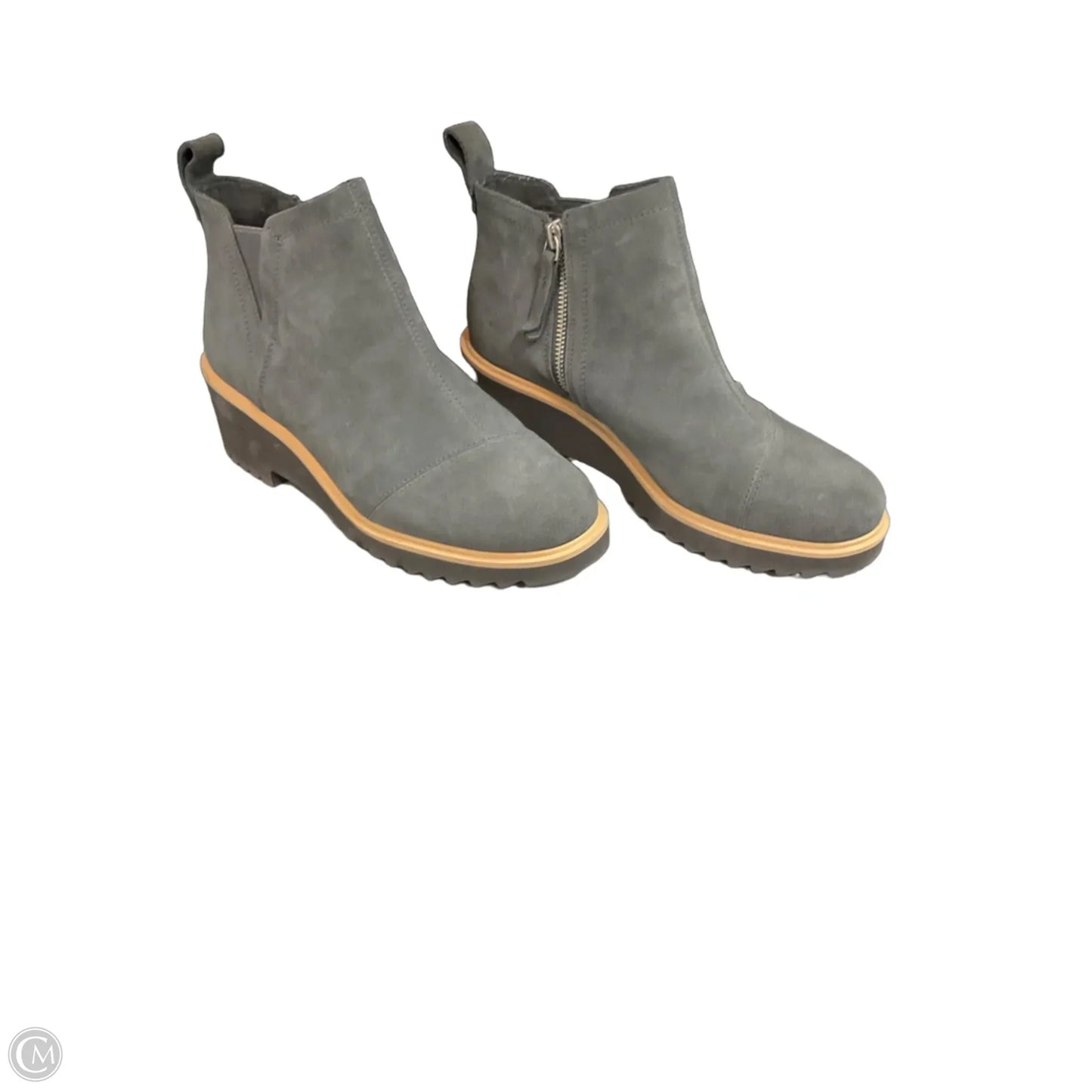 Boots Ankle Heels By Toms In Grey, Size: 9