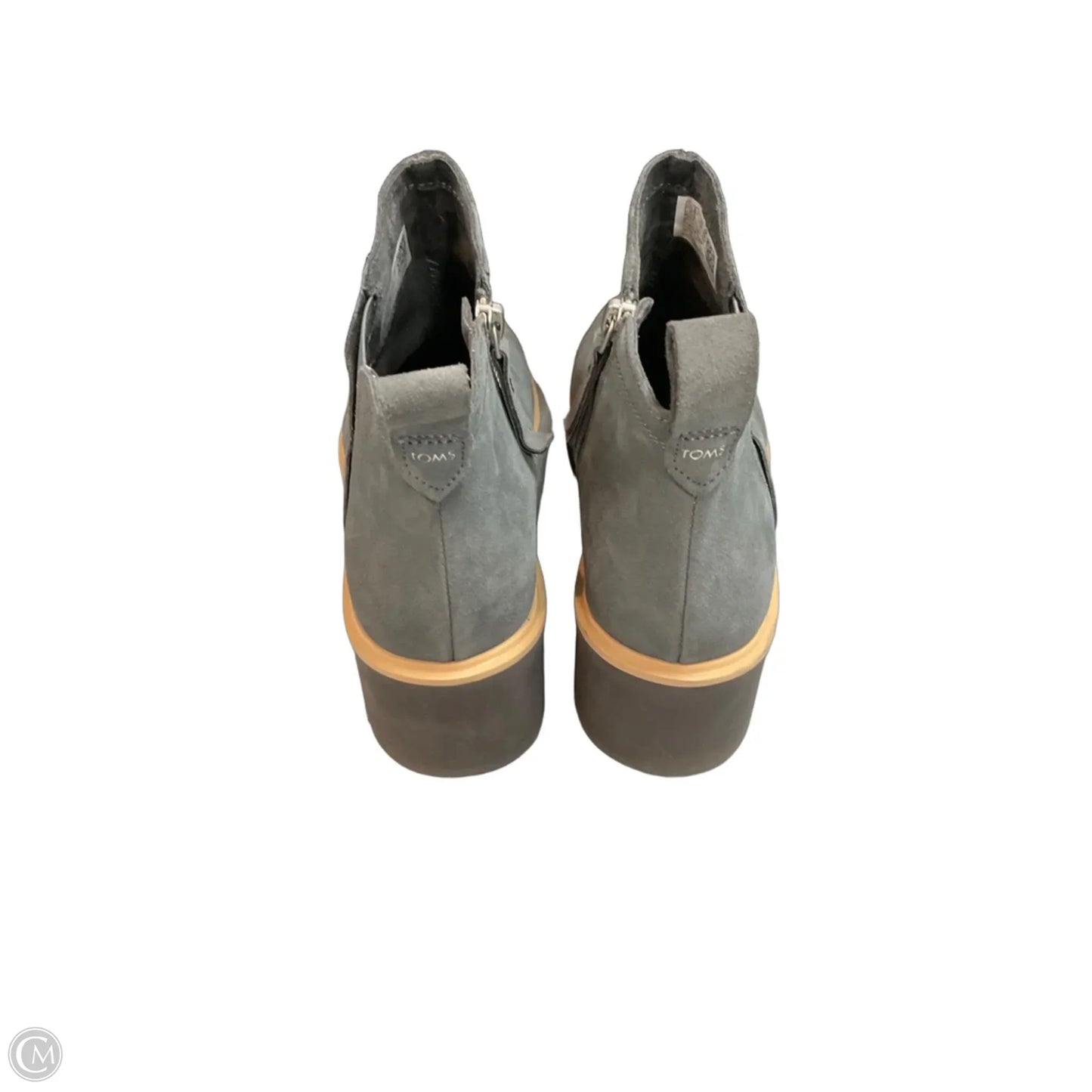 Boots Ankle Heels By Toms In Grey, Size: 9