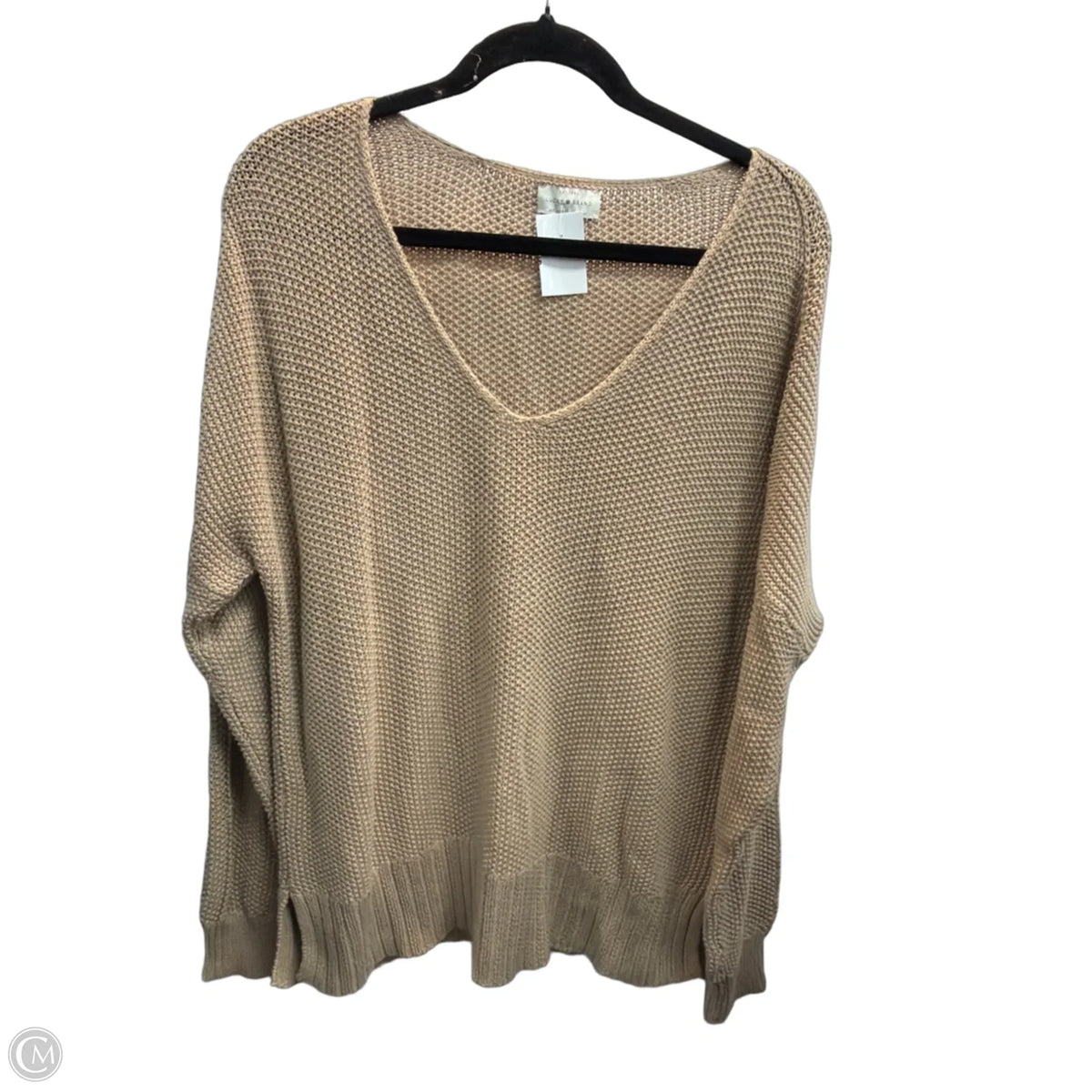 Sweater By Lucky Brand In Tan, Size: M