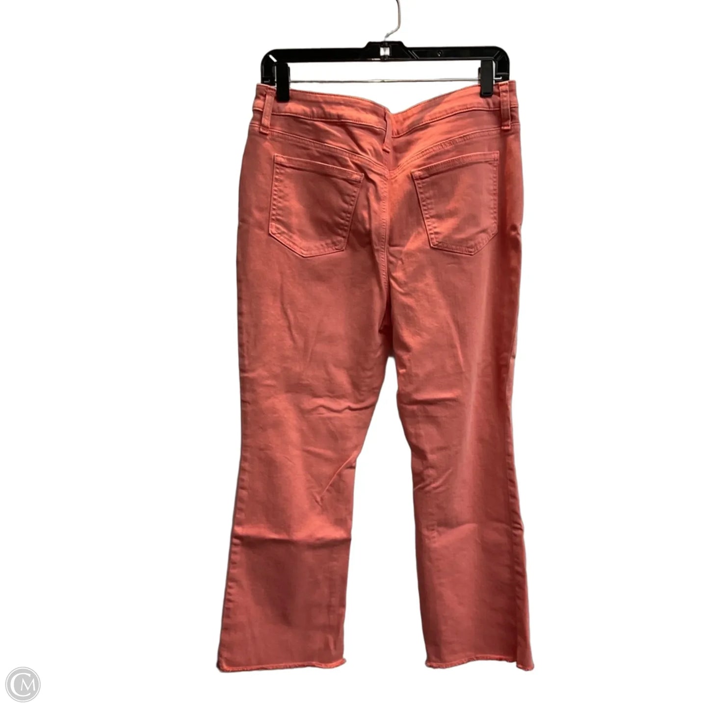 Jeans Flared By Chicos In Pink Denim, Size: 8