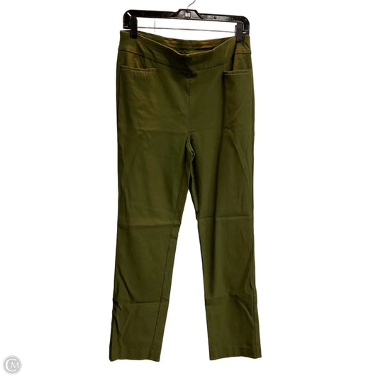 Pants Leggings By Chicos In Green, Size: 8