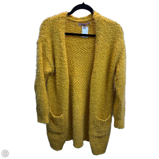 Cardigan By Love Tree In Gold, Size: L