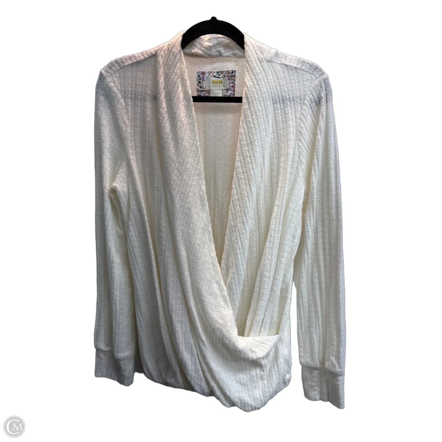 Sweater By Maeve In White, Size: L
