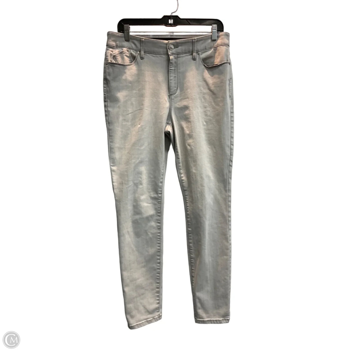 Jeans Jeggings By Chicos In Grey, Size: 10