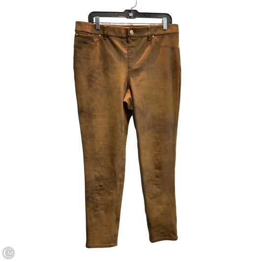 Pants Leggings By Chicos In Brown, Size: 10