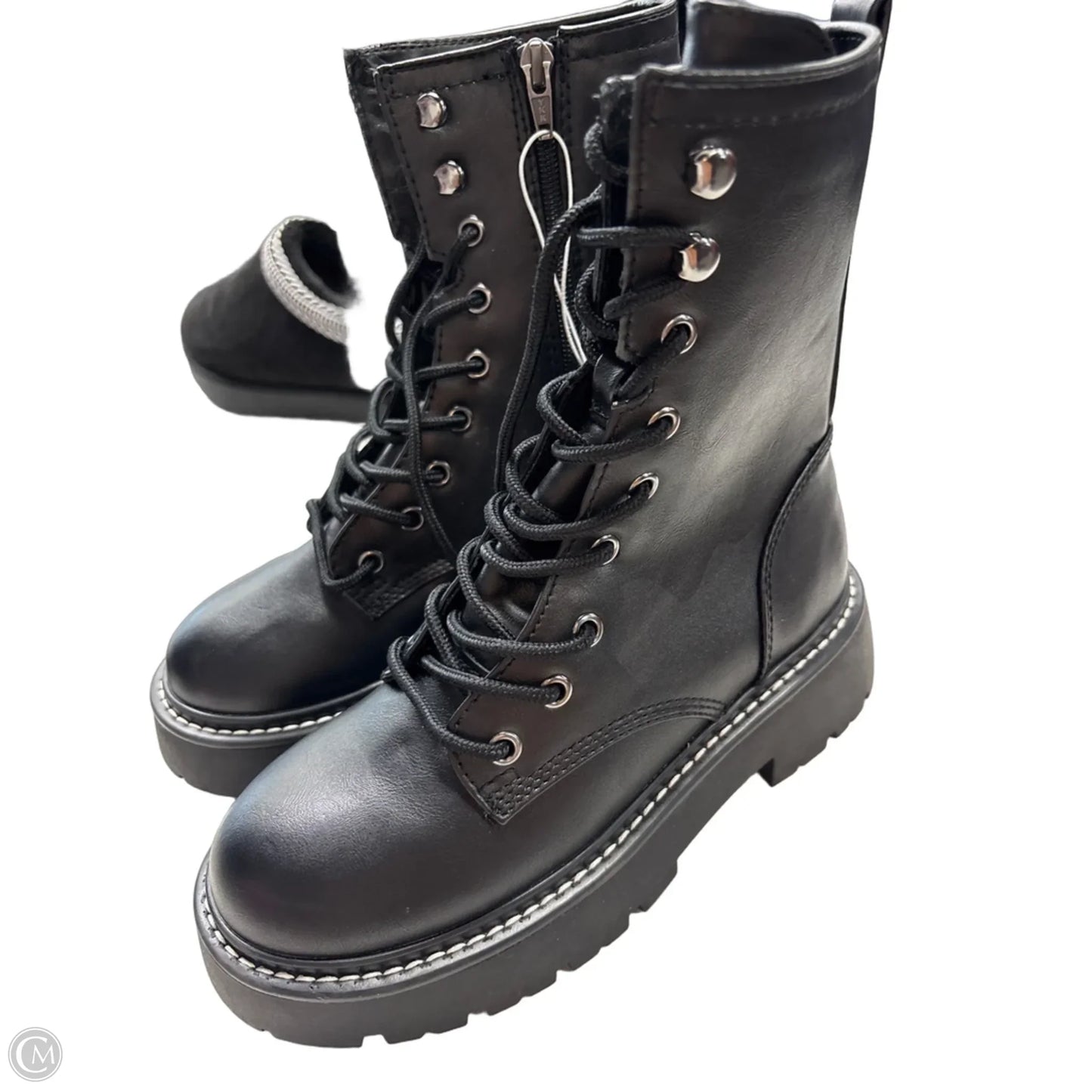 Boots Combat By Wild Fable In Black, Size: 6