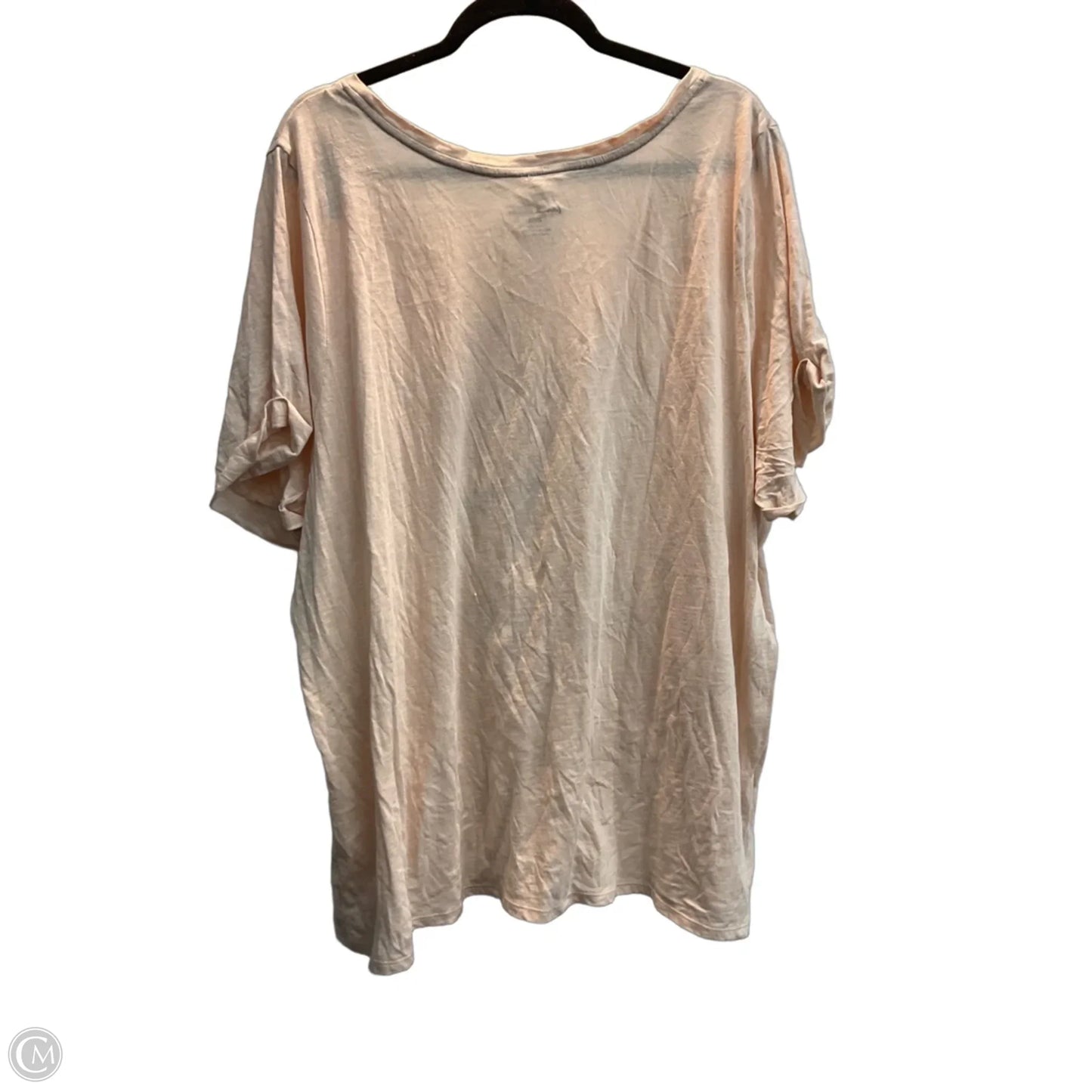 Top Short Sleeve Basic By Lane Bryant In Pink, Size: 4x