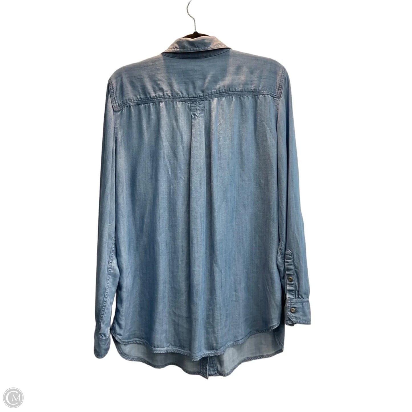 Top Long Sleeve By Talbots In Blue, Size: Xl