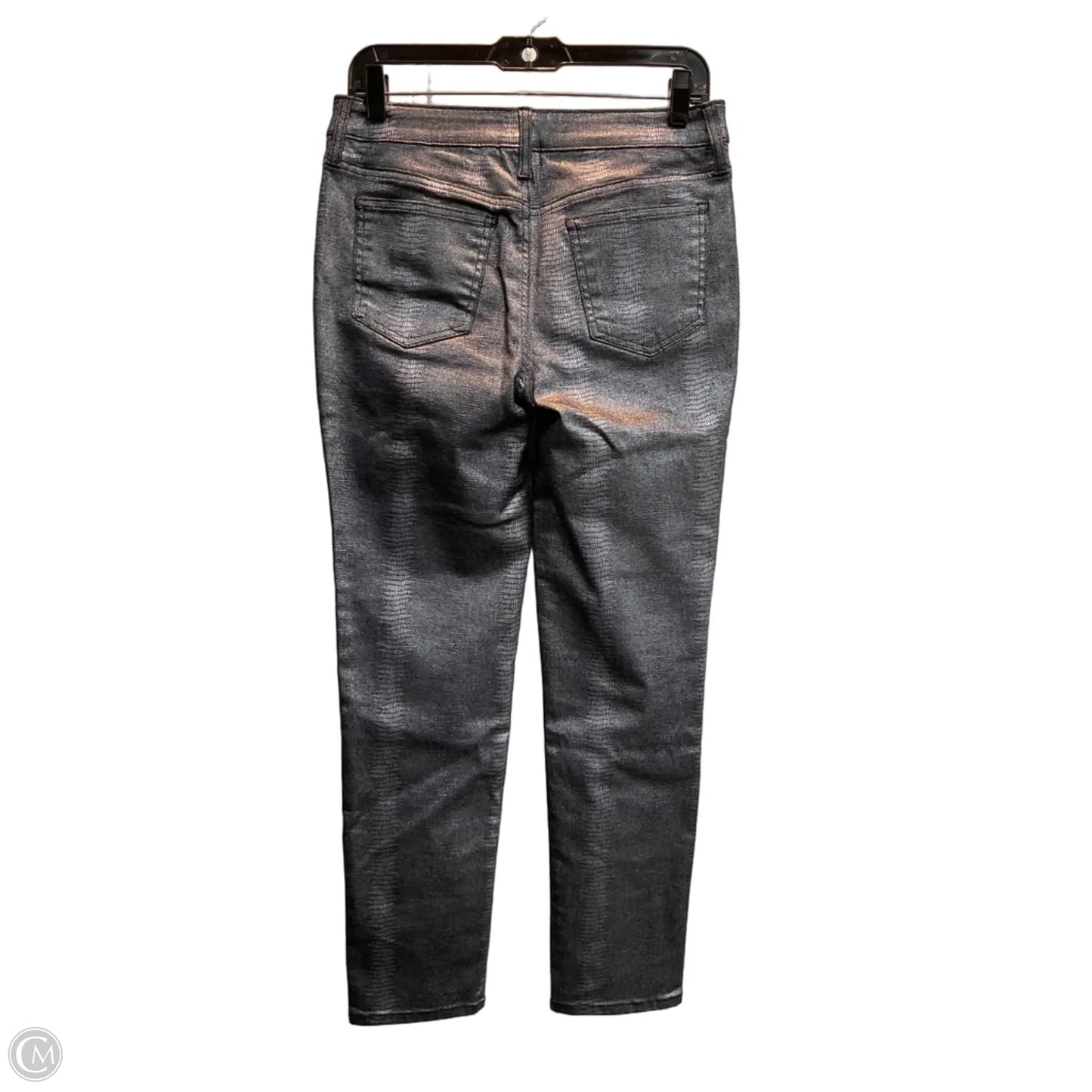 Jeans Skinny By Chicos In Silver, Size: 4