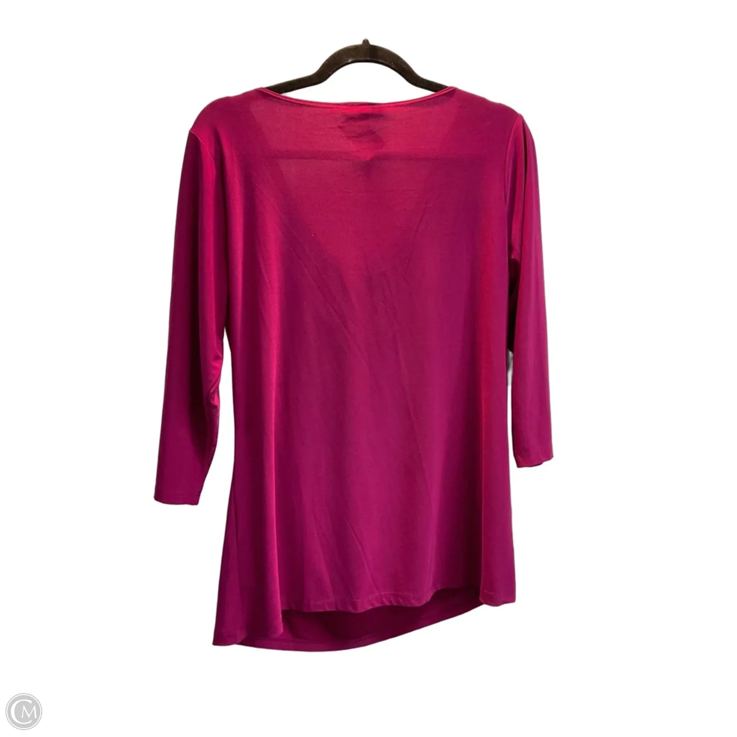 Blouse 3/4 Sleeve By Dressbarn In Purple, Size: 1x