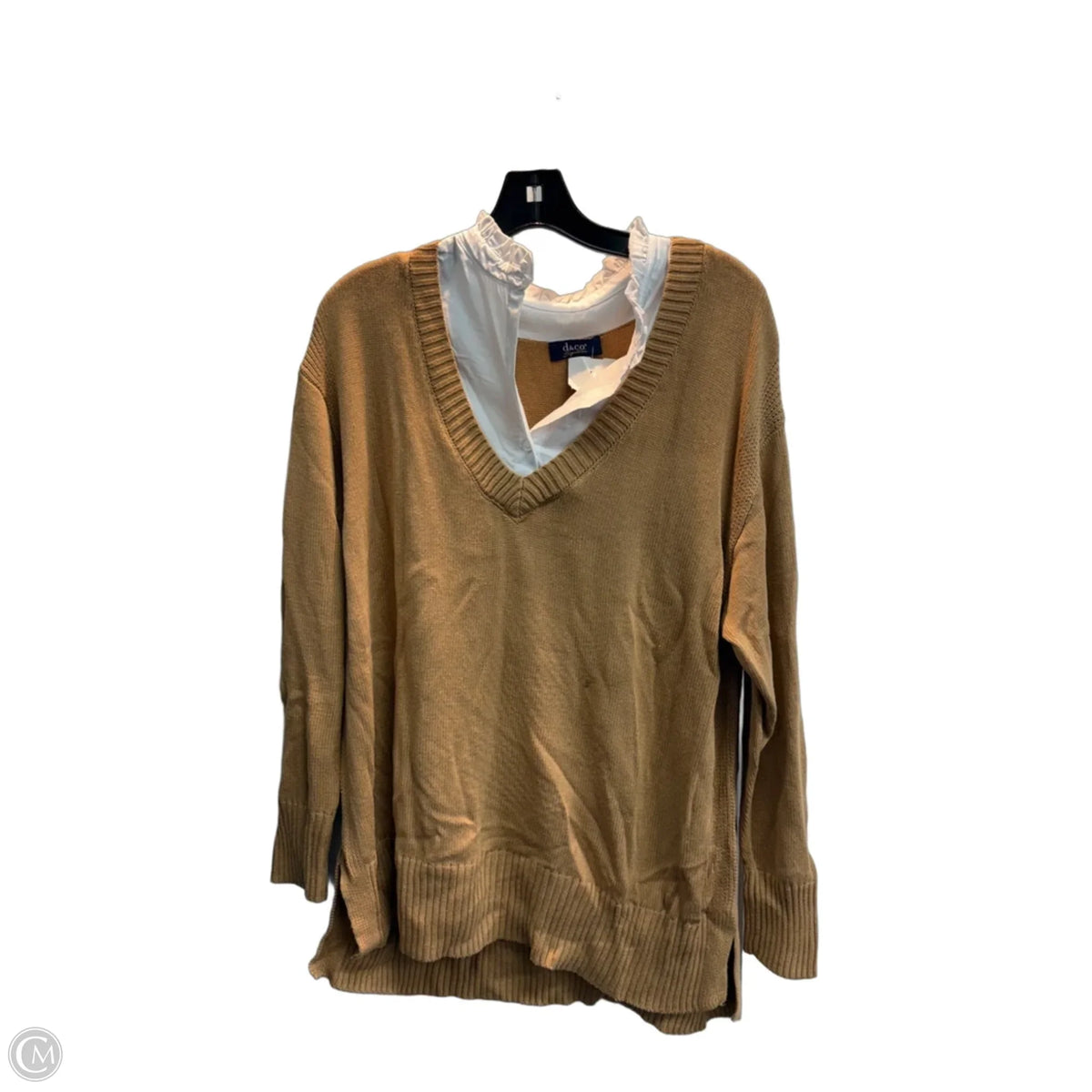 Sweater By D&co. In Tan, Size: Xlp