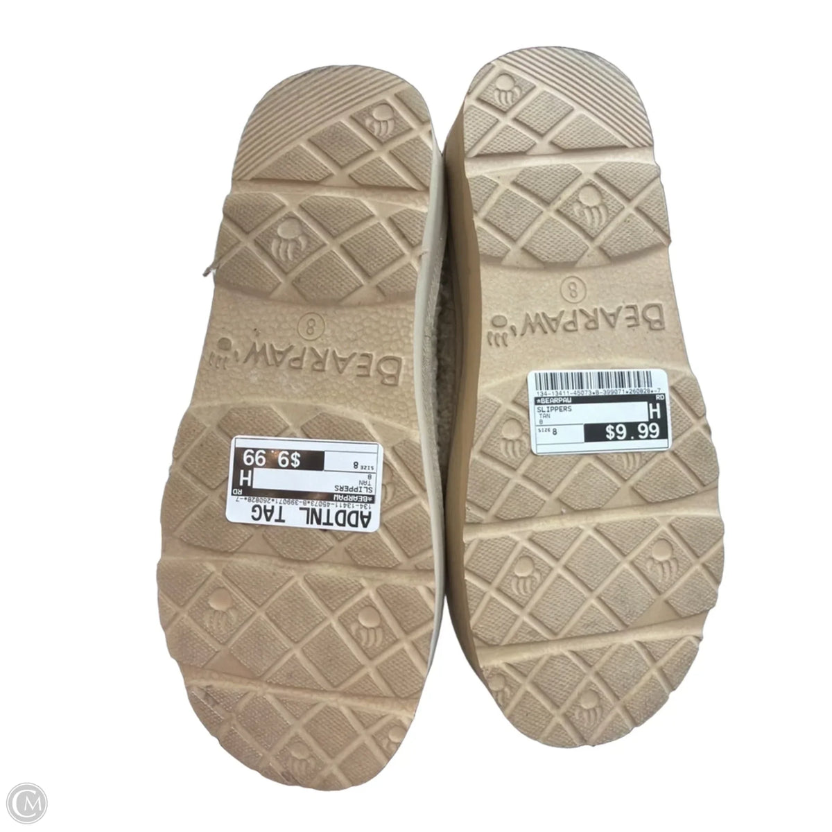 Slippers By Bearpaw In Tan, Size: 8