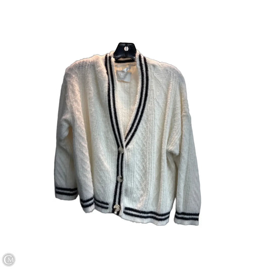 Sweater Cardigan By Altard State In Black & White, Size: L