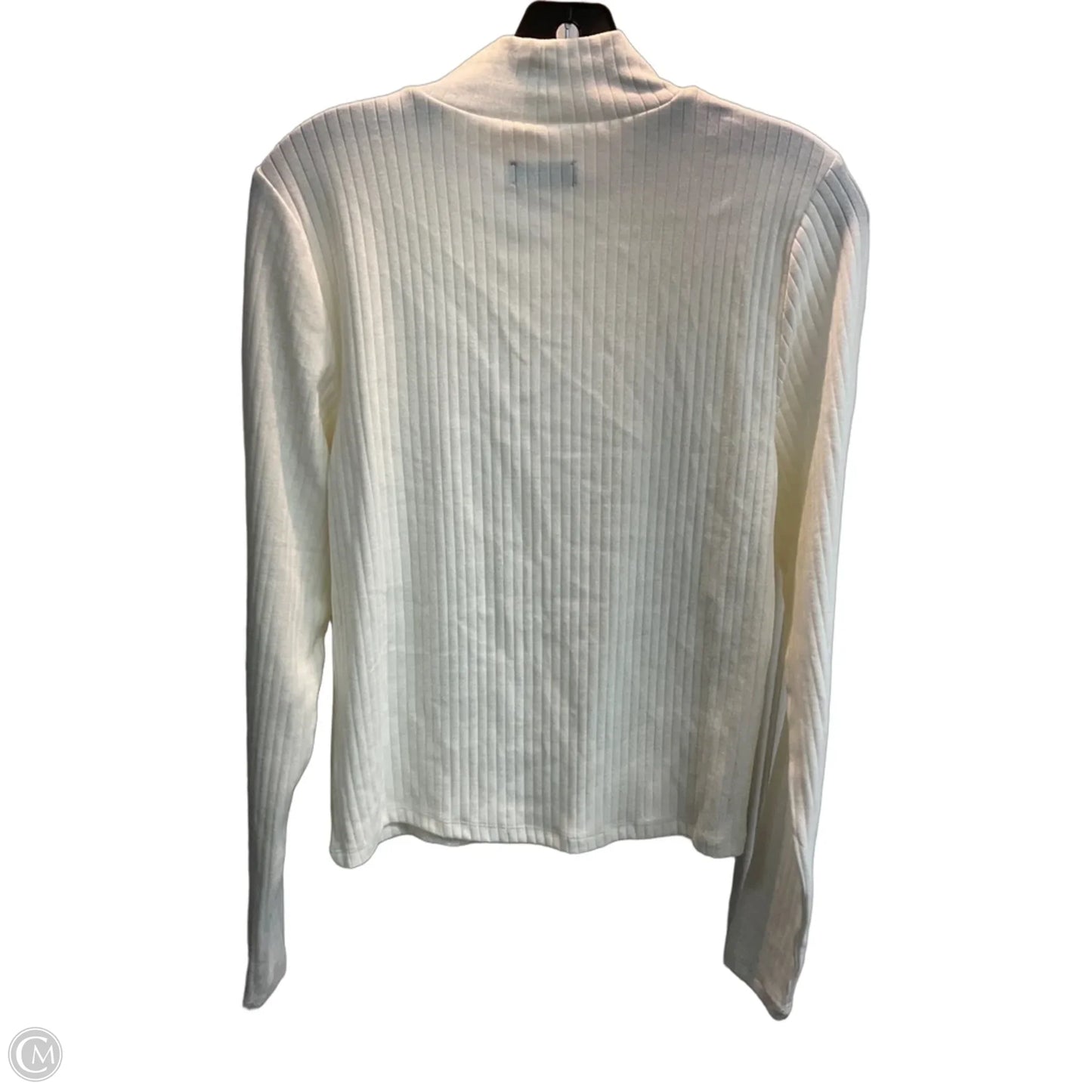 Top Long Sleeve Basic By Gap In White, Size: L