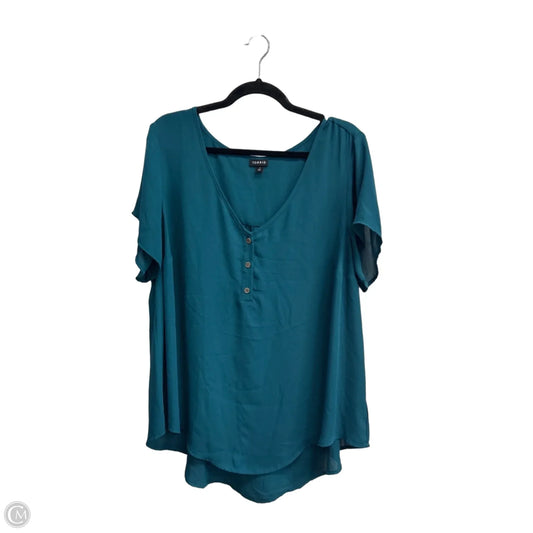 Blouse Short Sleeve By Torrid In Teal, Size: 2x