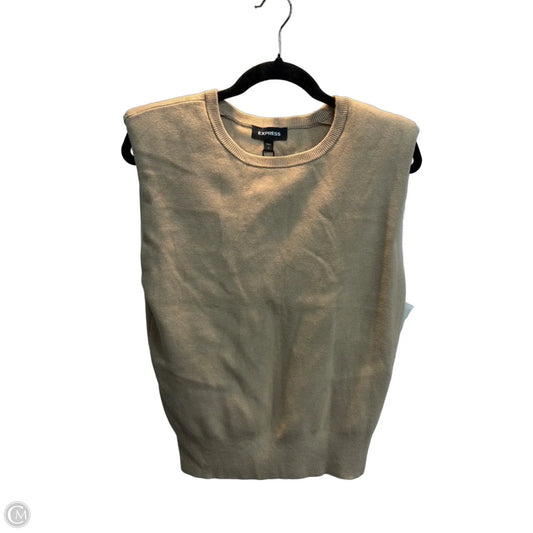 Top Sleeveless By Express In Tan, Size: S