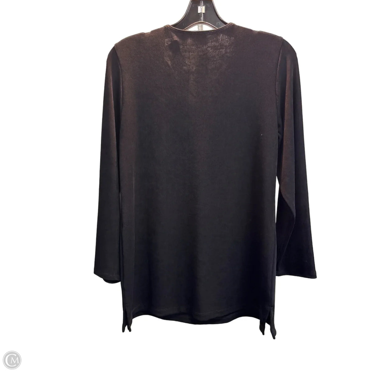 Top Long Sleeve By Chicos In Black, Size: M