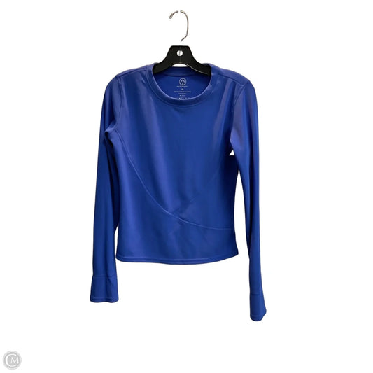 Athletic Top Long Sleeve Crewneck By Move Theology In Blue, Size: M
