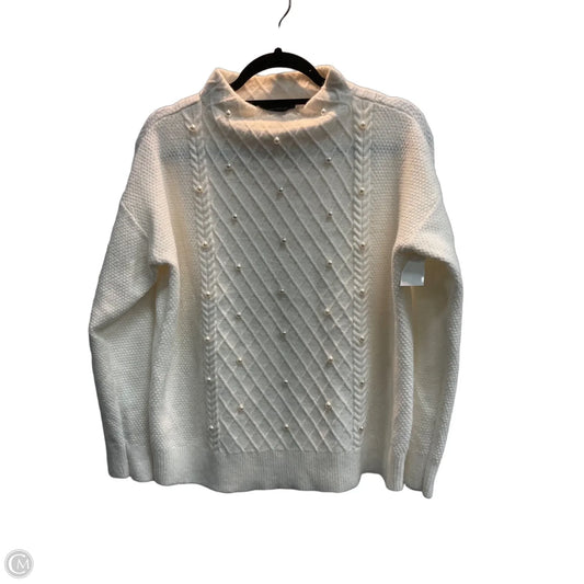 Sweater By Ann Taylor In White, Size: S
