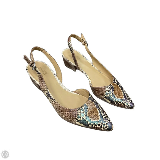 Shoes Heels Block By Naturalizer In Snakeskin Print, Size: 8.5