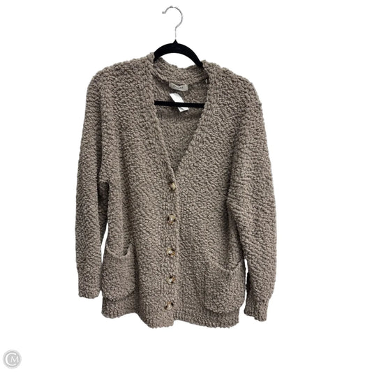 Cardigan By Zenana In Taupe, Size: Xl