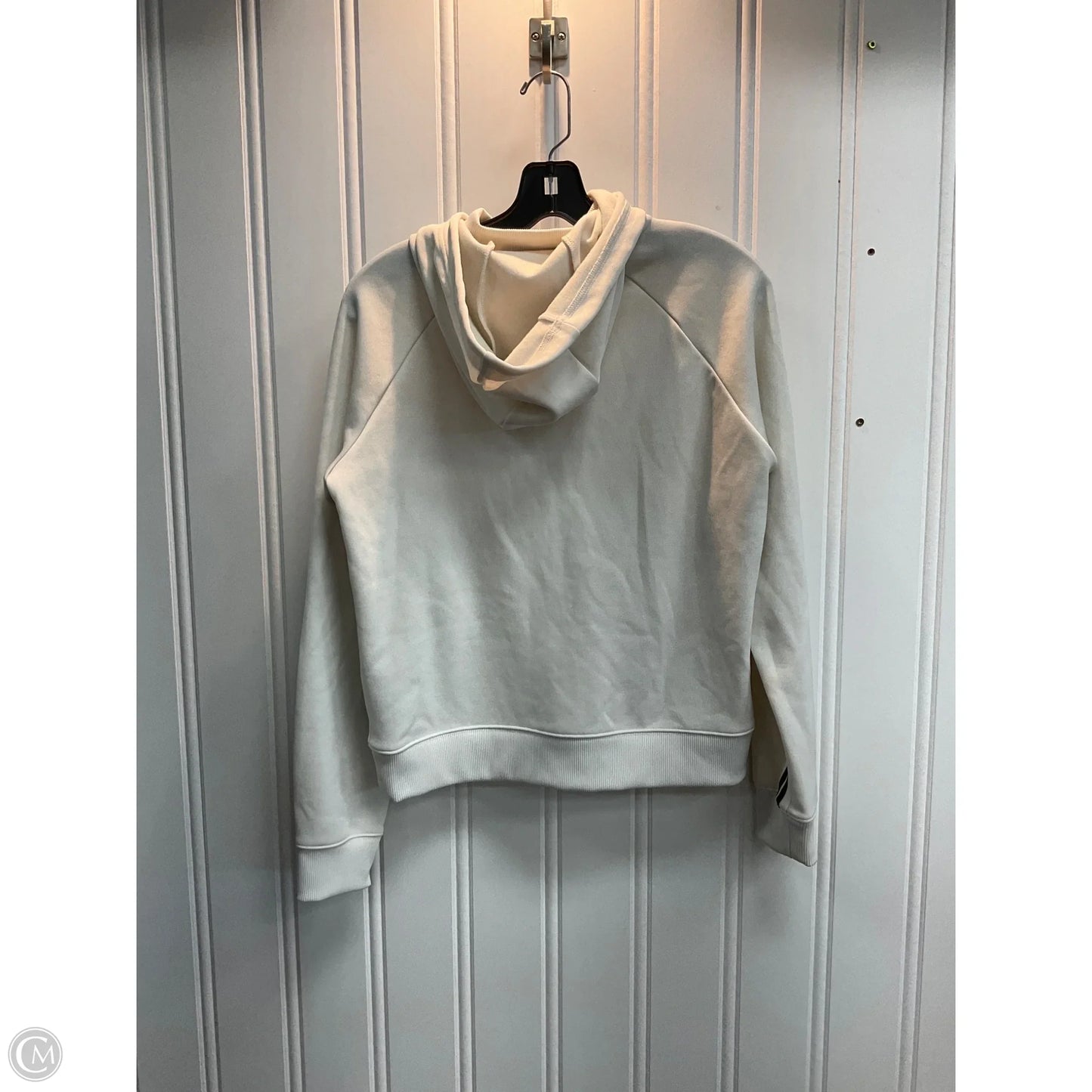 Athletic Jacket By Nike In Cream, Size: M