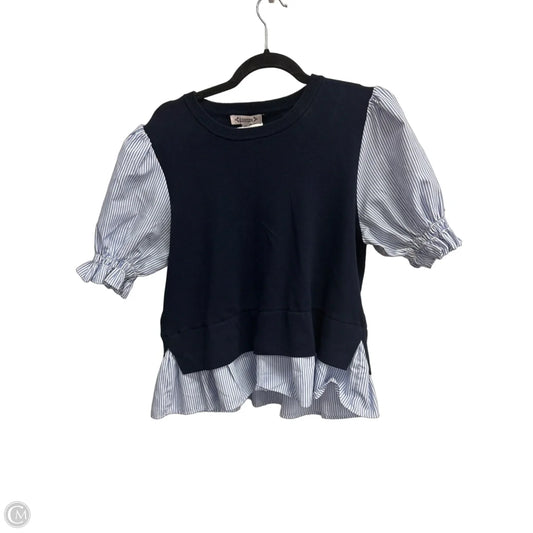Sweater Short Sleeve By Nanette By Nanette Lepore In Blue, Size: Xl