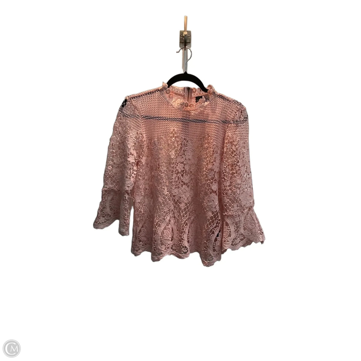 Blouse 3/4 Sleeve By Bold Elements In Pink, Size: L
