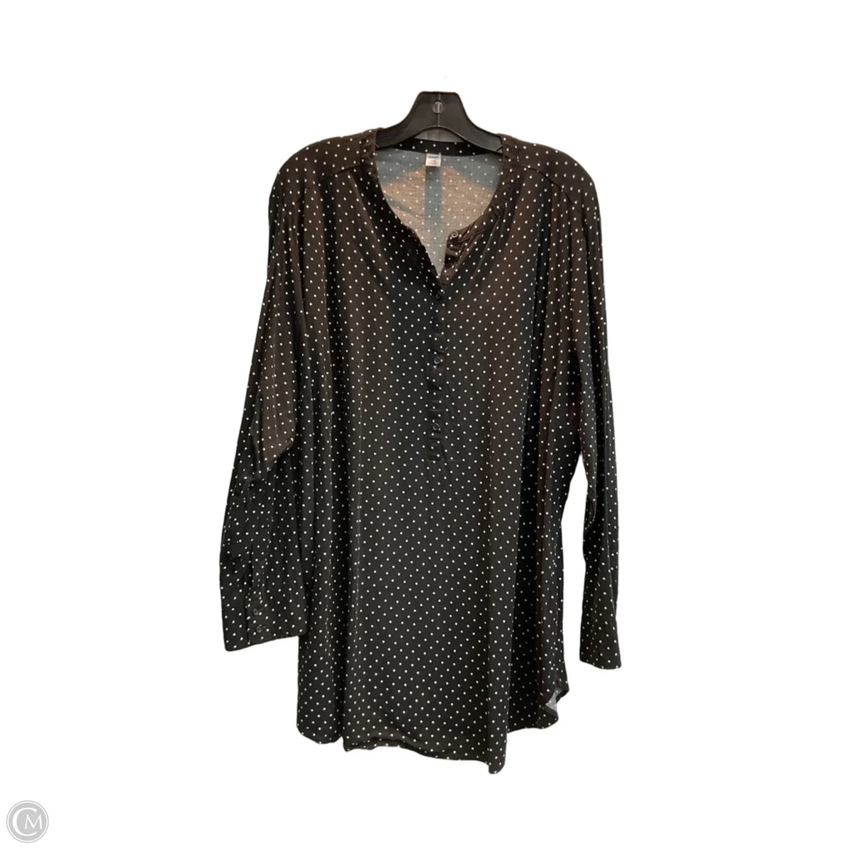 Top Long Sleeve By Old Navy In Polkadot Pattern, Size: 3x