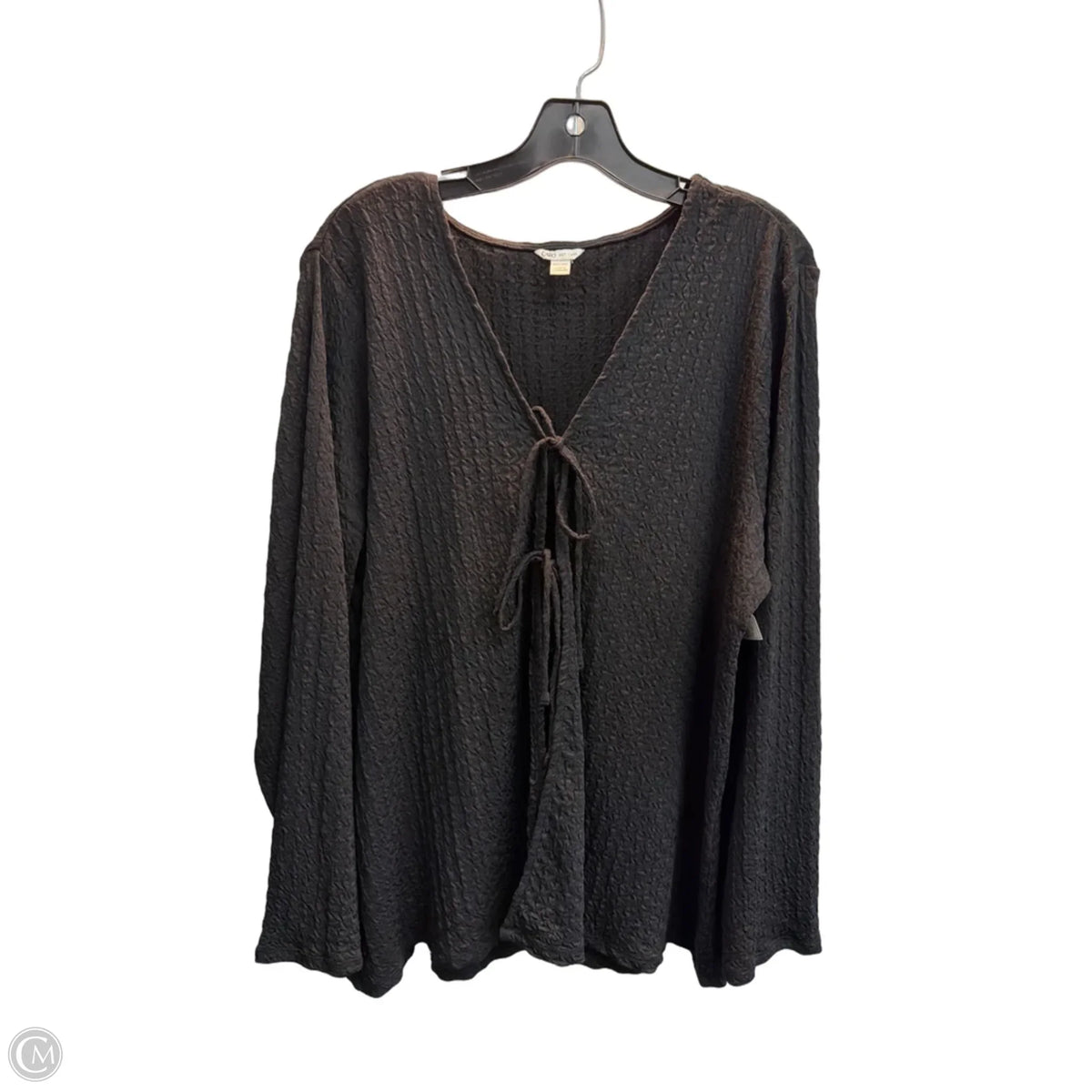 Cardigan By Cato In Black, Size: 3x