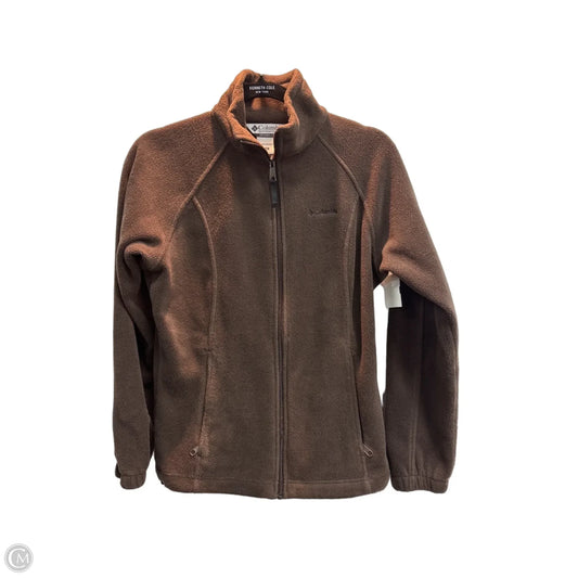 Jacket Fleece By Columbia In Brown, Size: S
