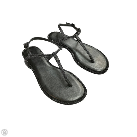 Sandals Flats By Michael By Michael Kors In Silver, Size: 7