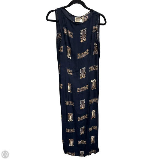 Dress Casual Maxi By Chicos In Navy, Size: M