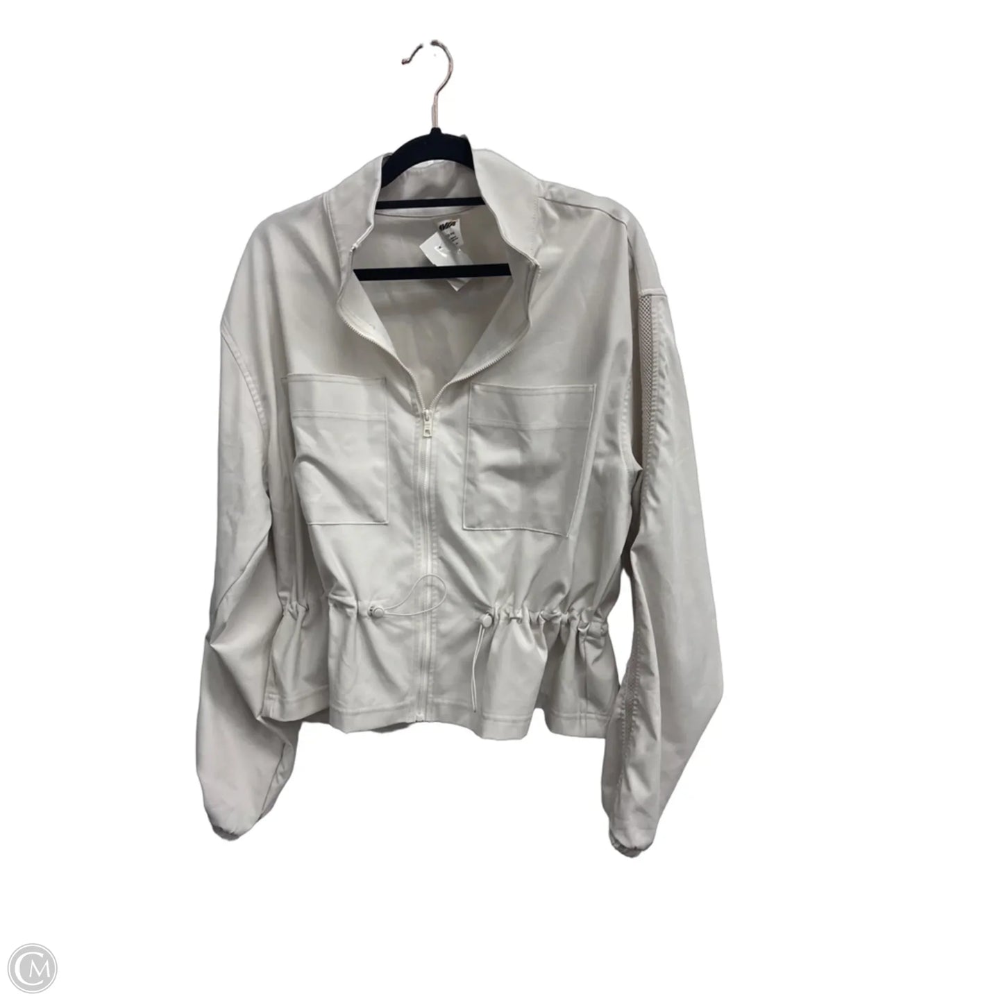 Athletic Jacket By Avia In Cream, Size: L