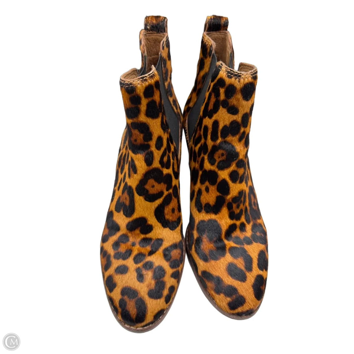 Boots Ankle Heels By Madewell In Leopard Print, Size: 7